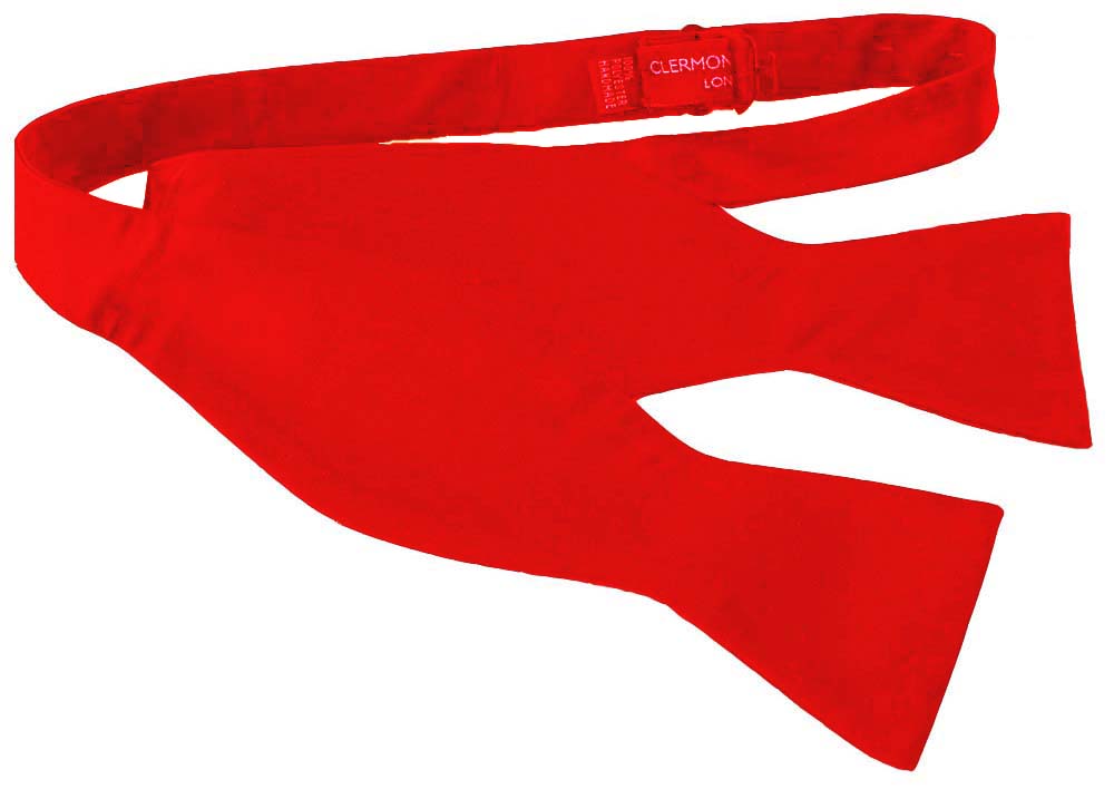 Red Self Tie Bow Tie